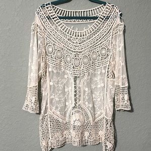 Maurices knit lace tunic